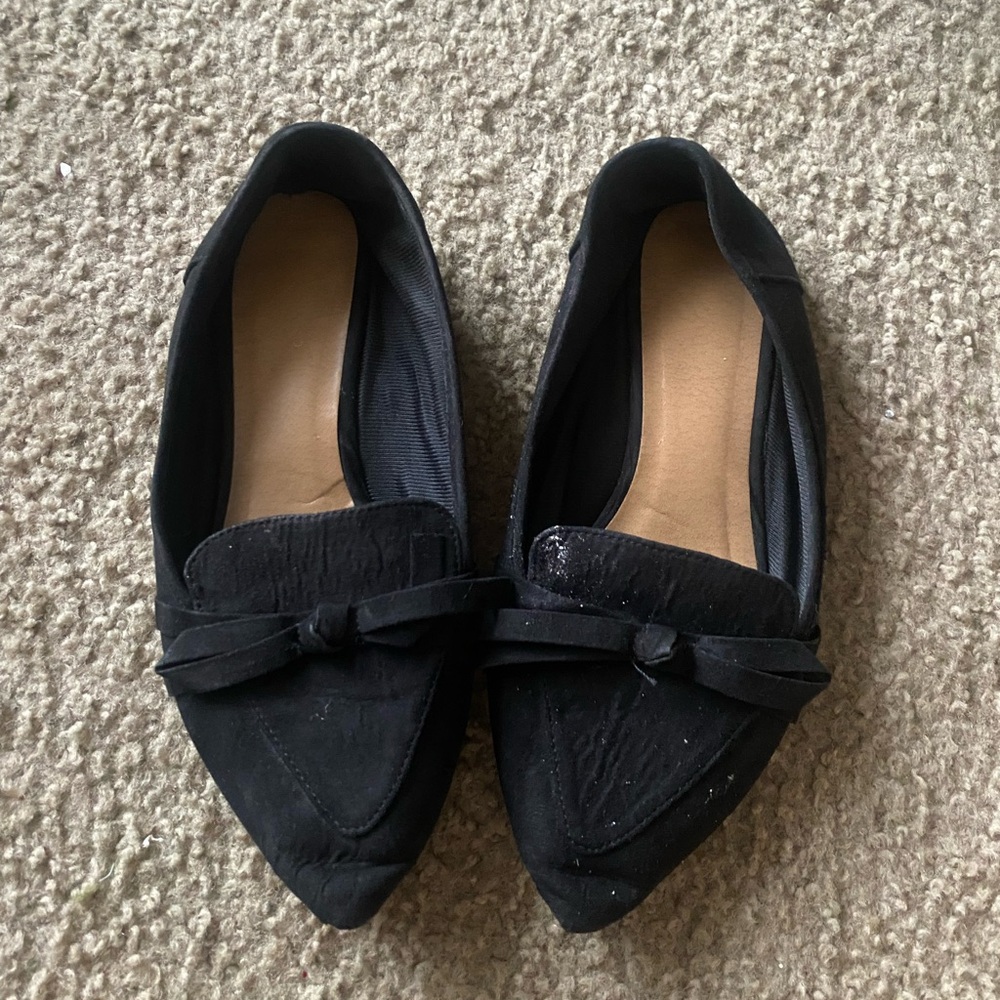 Bamboo Women’s Black Flat Shoe Size 8.5